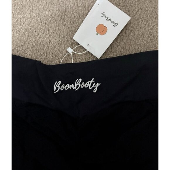 Boom Booty Anti Cellulite Black Leggings Womens Large New NWT - Picture 3 of 7